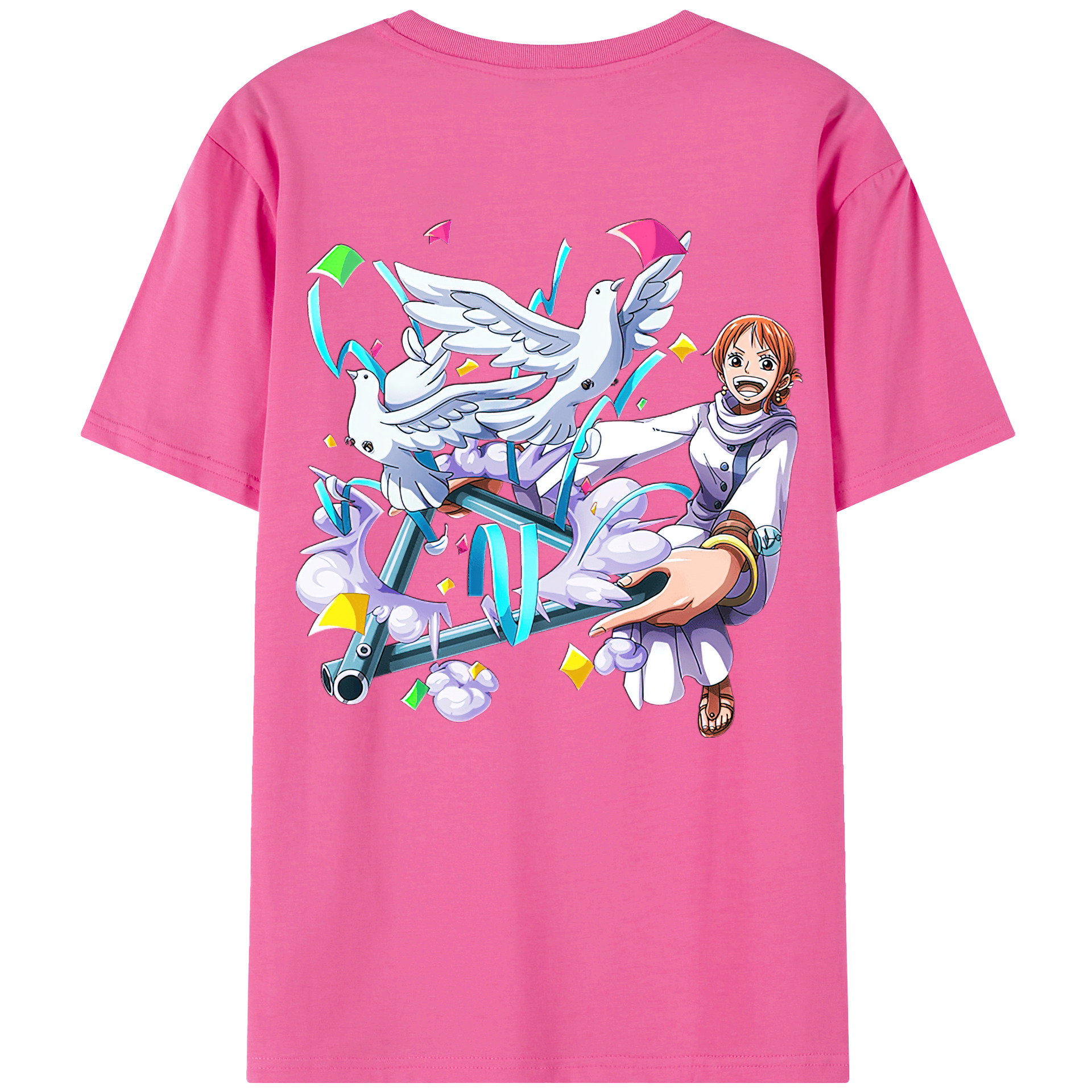 （画像用） ワンピース ナミ ONE PIECE Nami レディース半袖Tシャツ(バックプリント)